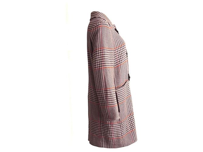Etro, Kaschmirmantel mit Hahnentratt-Muster. Mehrfarben - Ansicht 3