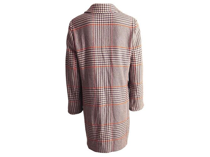 Etro, Kaschmirmantel mit Hahnentratt-Muster. Mehrfarben - Ansicht 4