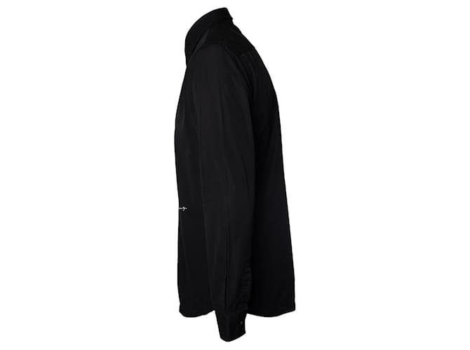 Givenchy, Schwarzes Baumwollhemd mit Logo - Ansicht 2