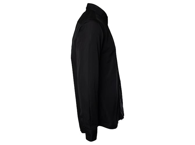 Givenchy, Schwarzes Baumwollhemd mit Logo - Ansicht 4