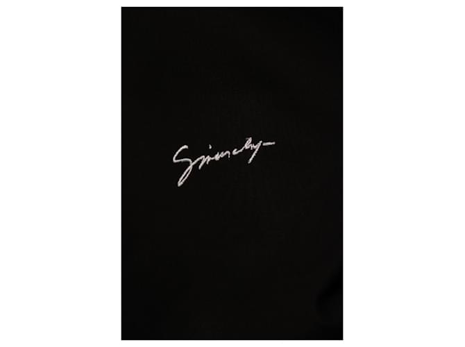 Givenchy, Schwarzes Baumwollhemd mit Logo - Ansicht 5