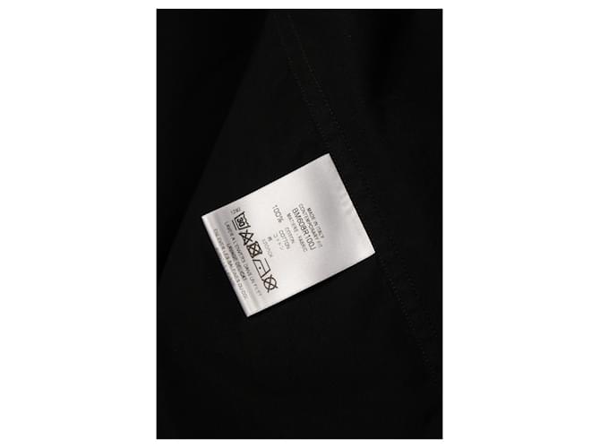 Givenchy, Schwarzes Baumwollhemd mit Logo - Ansicht 7