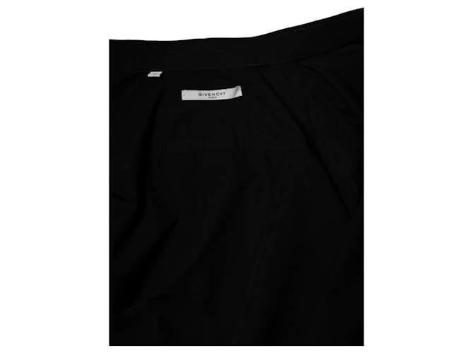 Givenchy, Schwarzes Baumwollhemd mit Logo - Ansicht 8