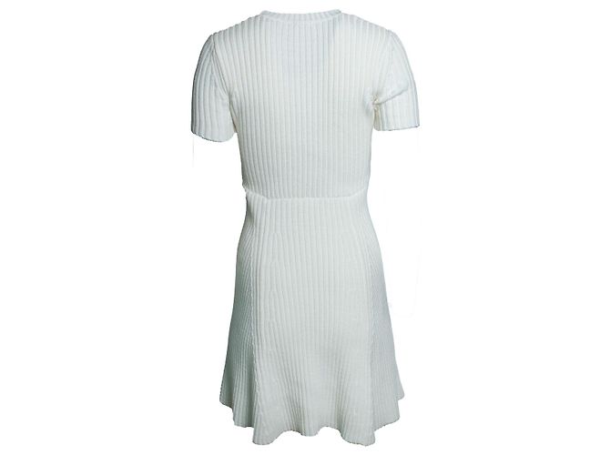Manoush Kleid aus Häkel- und Strickmaterial, weiß - Ansicht 3