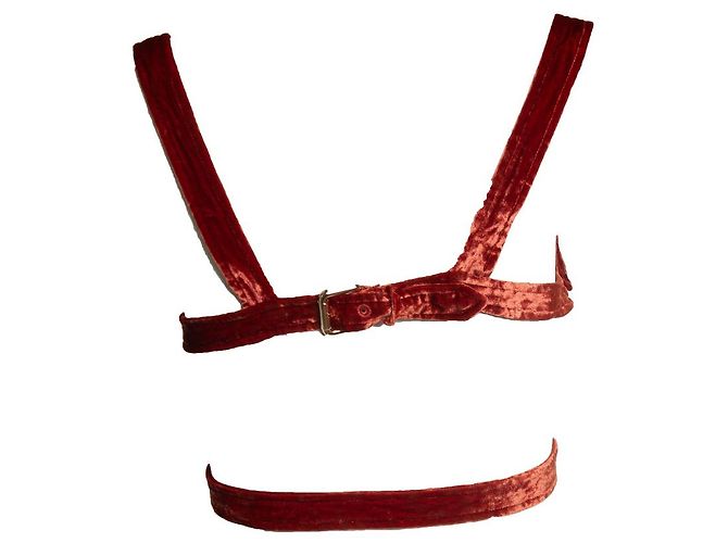 Autre Marque Pour Love & Lemons, top en velours Orange - vue 3