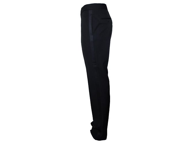 Saint Laurent, pantalone tuxedo nero 2017 - vista 2