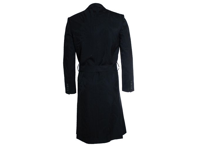 Saint Laurent, Jacquard-Wickelblazer-Mantel 2020 Schwarz - Ansicht 2