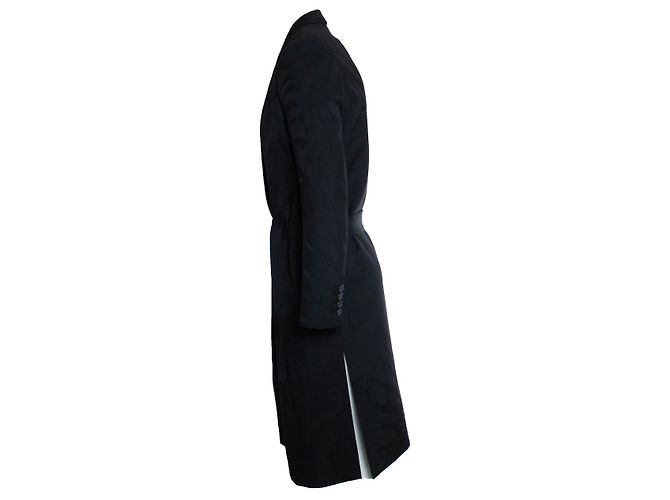 Saint Laurent, Jacquard-Wickelblazer-Mantel 2020 Schwarz - Ansicht 4
