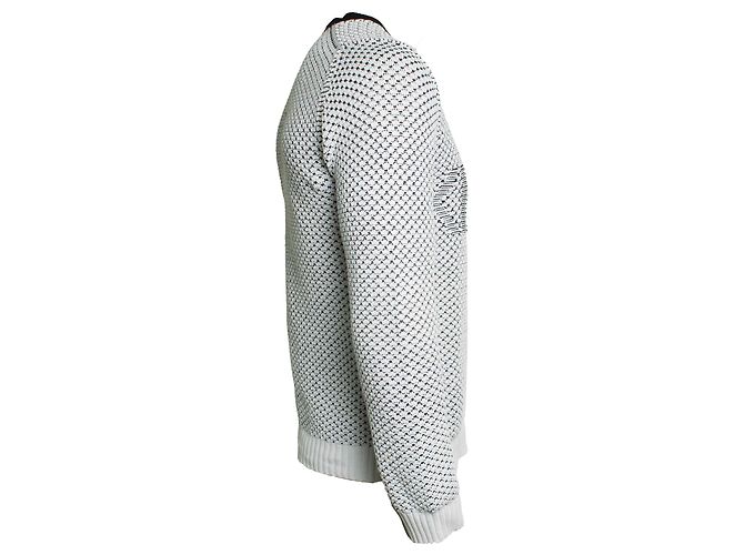 KENZO, pull en maille noir et blanc Multicolore - vue 2