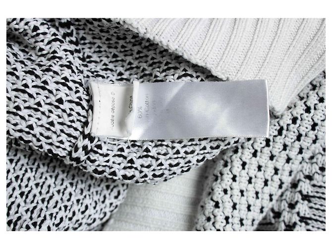 KENZO, pull en maille noir et blanc Multicolore - vue 5