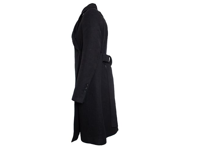 Rick Owens, Performa FW20 Moody balmacaan coat Nero - vista 3