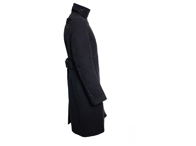 Rick Owens, Performa FW20 Moody balmacaan coat Nero - vista 4