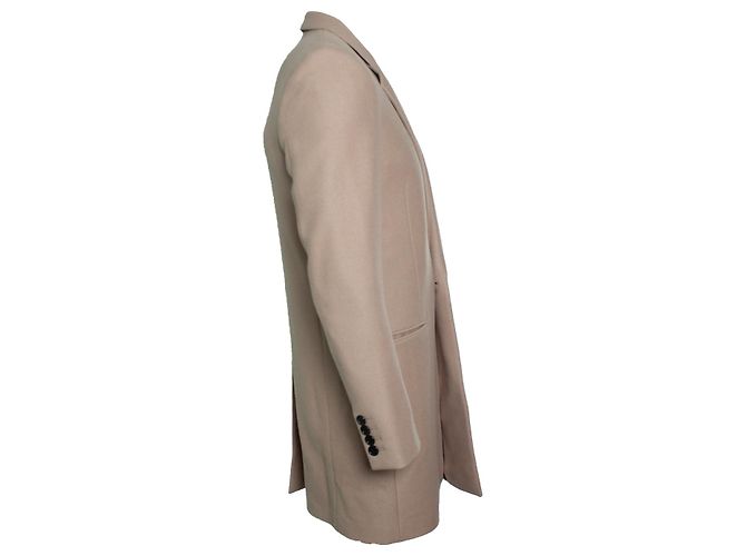 Saint Laurent, beiger Kaschmir-Wollmantel 2018 Braun - Ansicht 3