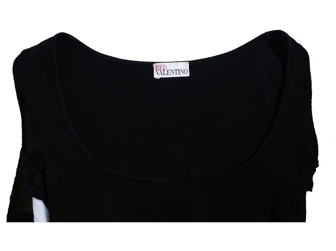 Red Valentino, schwarzes Kleid mit Spitze - Ansicht 6