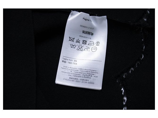 Red Valentino, schwarzes Kleid mit Spitze - Ansicht 8