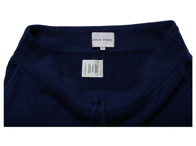 Autre Marque Loulou studio, Jogginghose aus Kaschmir in Blau - Ansicht 5