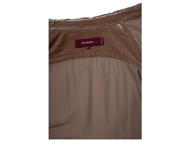 Autre Marque Sies Marjan, camicia in velluto a coste Sander Marrone - vista 7
