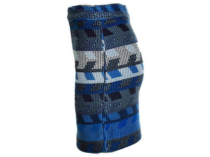 Maje, minigonna Jakarto blu e bianca Multicolore - vista 3