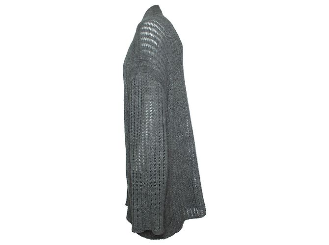 Autre Marque Mr.P., Strickjacke mit Taschen in Grau - Ansicht 4