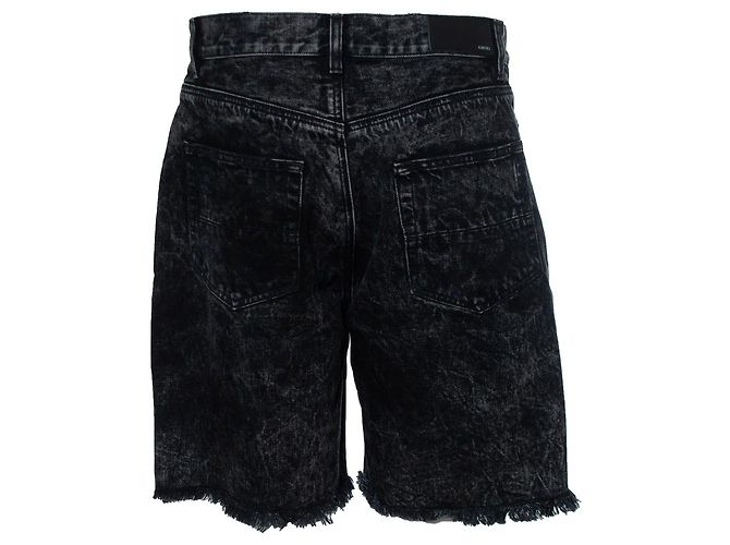 Pantaloncini in denim Trasher di Amiri, nero - vista 2