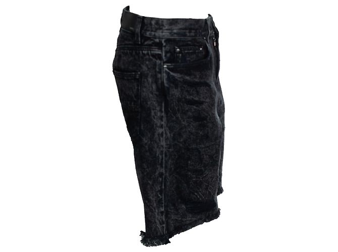 Pantaloncini in denim Trasher di Amiri, nero - vista 3