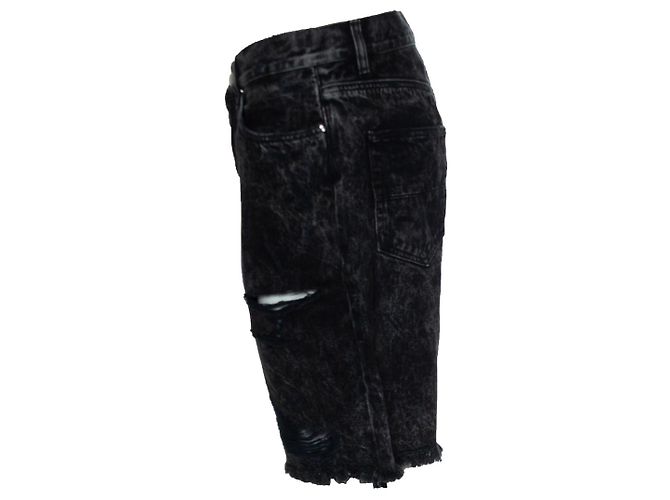 Pantaloncini in denim Trasher di Amiri, nero - vista 4