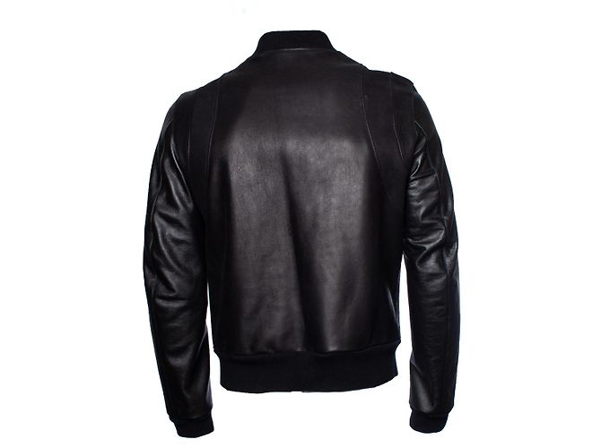 Balmain, Lederbikerjacke Schwarz - Ansicht 2