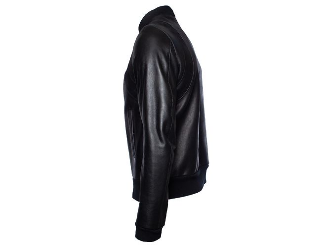 Balmain, Lederbikerjacke Schwarz - Ansicht 3