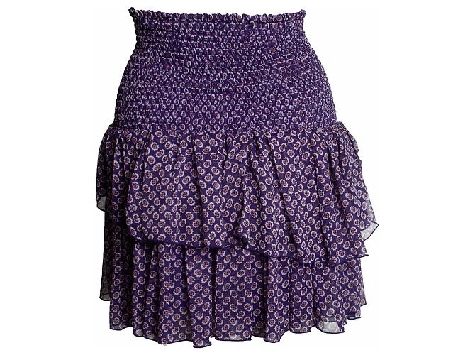 Falda estampada joumi floral morada Maje Púrpura - vista 2