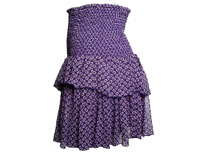Falda estampada joumi floral morada Maje Púrpura - vista 4