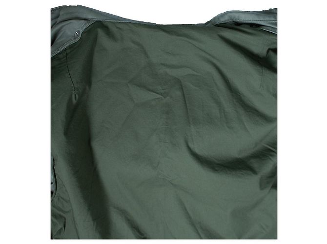 Balmain, parka con cappuccio in cotone verde - vista 6