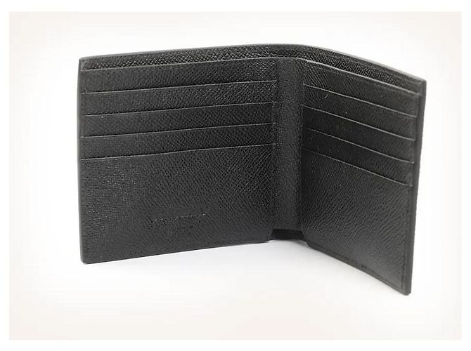Burberry Grained Leather Billfold Wallet - Black - view 3