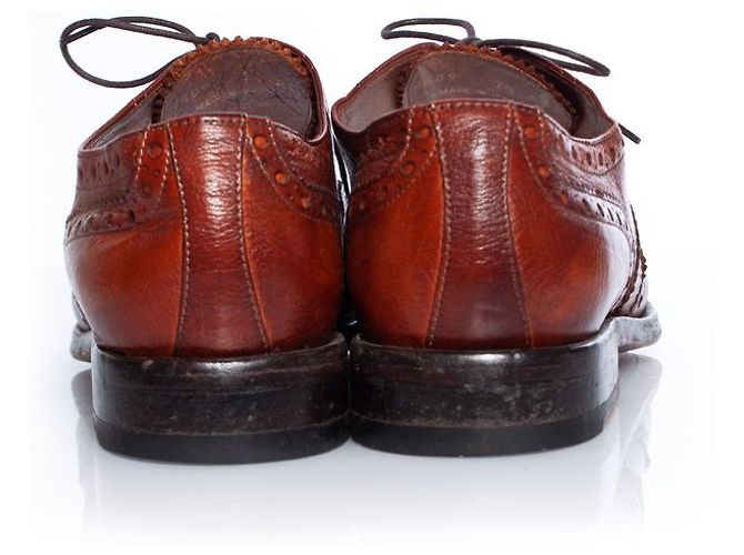 Paul Smith, scarpe con lacci in pelle Broque Marrone - vista 3