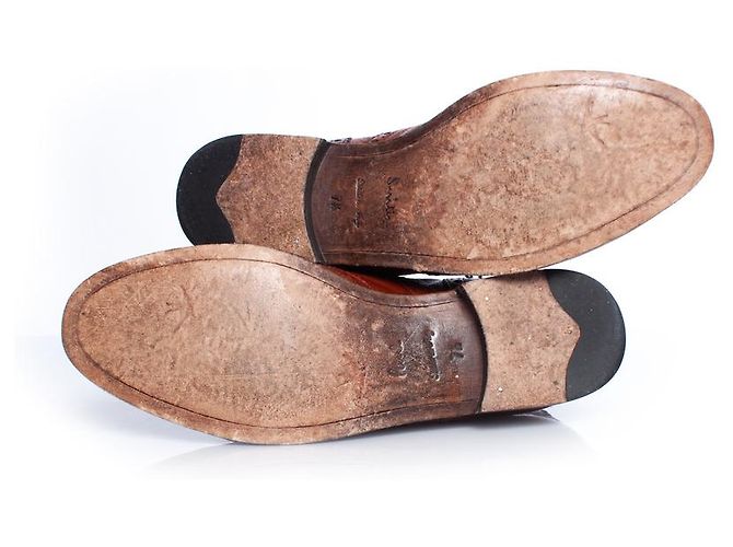 Paul Smith, scarpe con lacci in pelle Broque Marrone - vista 7