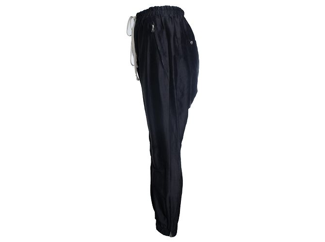 Pantalones de sarga de satén Babel SS19 de Rick Owens, negro - vista 4