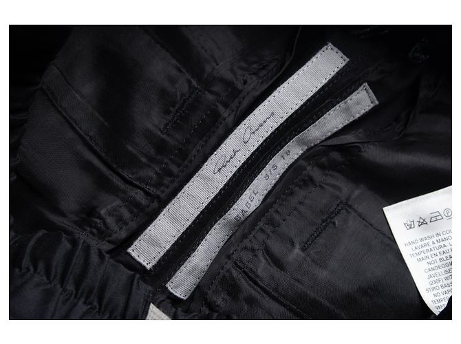 Pantalones de sarga de satén Babel SS19 de Rick Owens, negro - vista 6