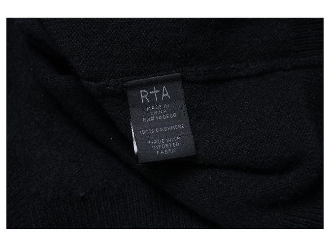 RTA, Kapuzenstrickware mit offenen Schultern Schwarz - Ansicht 5