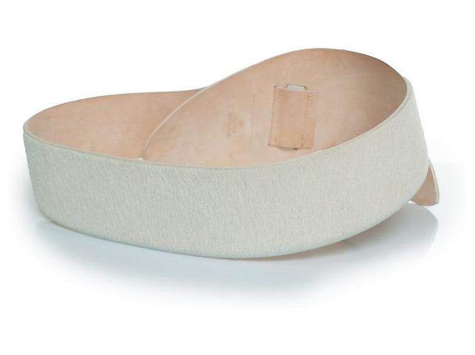 Isabel Marant, Cinturón de cadena de ponyskin Blanco - vista 3
