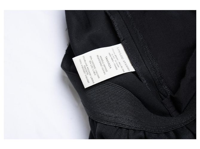 Autre Marque Loulou studio, pantalone Takaroa nero - vista 6