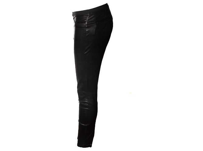 Helmut Lang, Legging de cuero negro - vista 2
