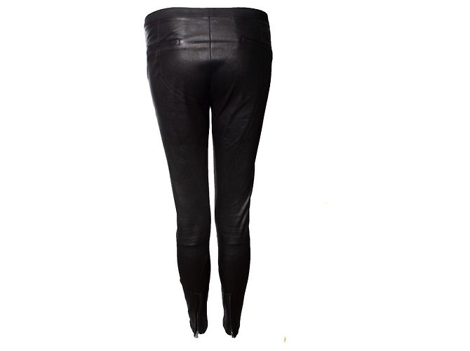 Helmut Lang, Legging de cuero negro - vista 3