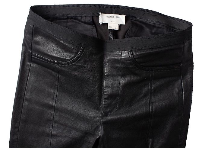 Helmut Lang, Legging de cuero negro - vista 6