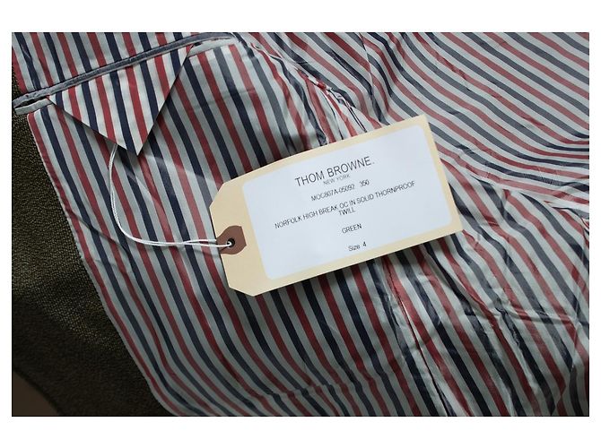 Thom Browne, Trench verde - vista 5