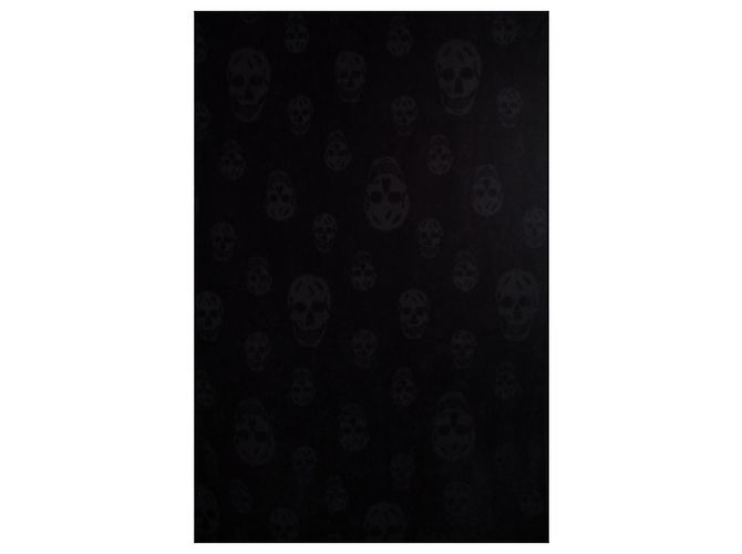 Alexander McQueen, Toalla de playa Skull en negro - vista 2