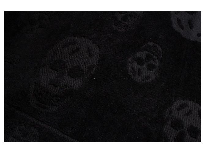 Alexander McQueen, Toalla de playa Skull en negro - vista 3