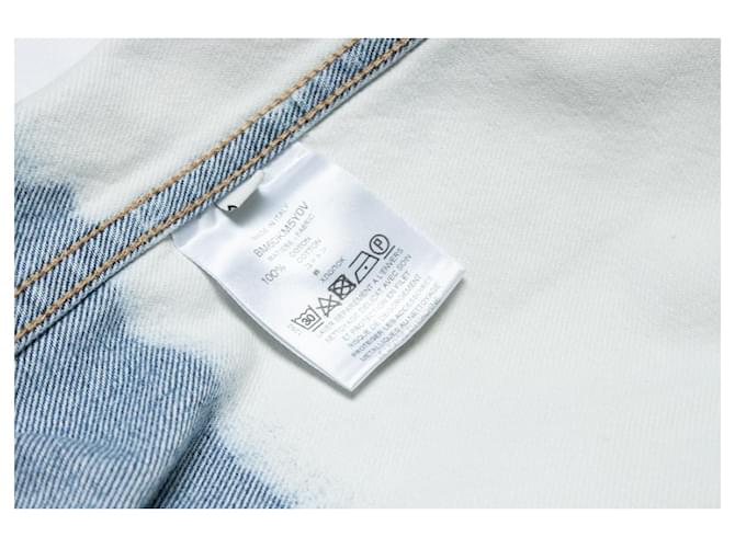 Givenchy, camicia in denim con lavaggio a candeggina Blu - vista 8