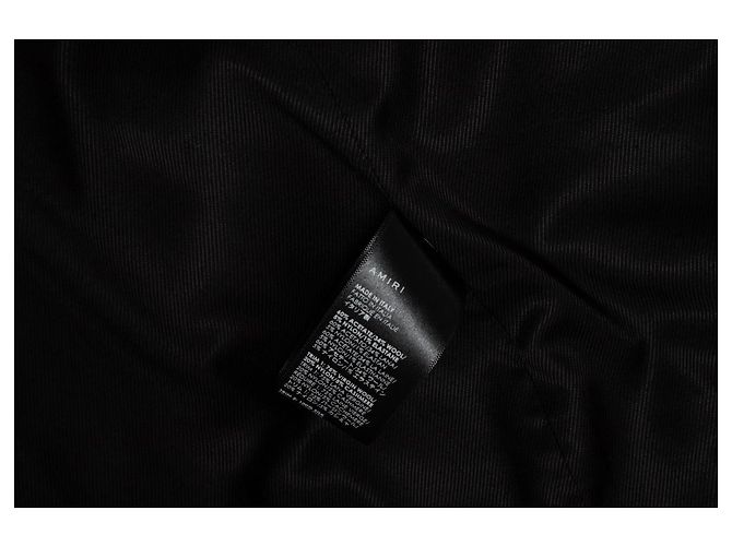 Amiri, Cappotto lungo in bouclé nero - vista 6