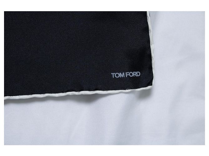 Tom Ford, fazzoletto da taschino nero - vista 3