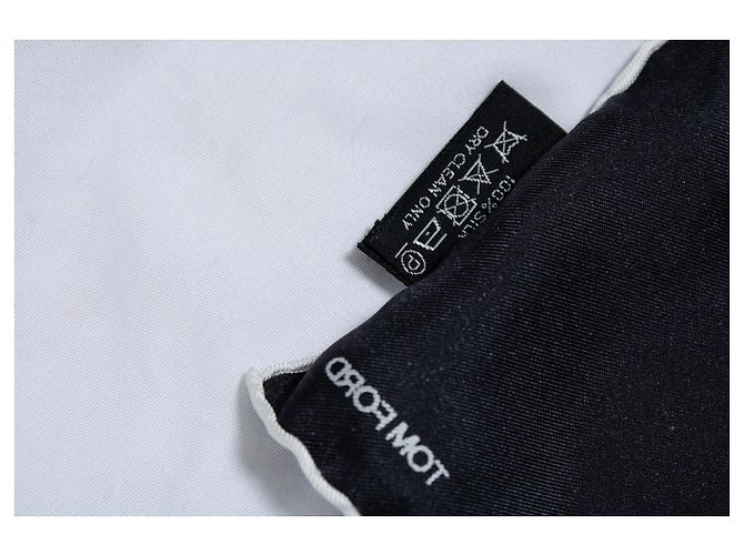 Tom Ford, fazzoletto da taschino nero - vista 5