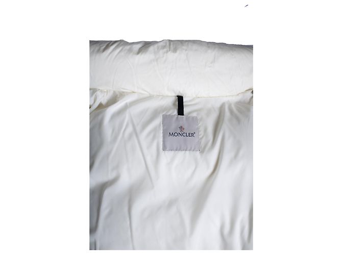 Moncler, Abrigo acolchado blanco - vista 8